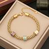 Europa y Estados Unidos nueva personalidad de joyería pulsera de elefante con gota de aceite moda pulsera de amor pulsera ojo de estrella B384
