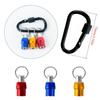 Conjunto de Ferramentas com 3 Peças para Chaveiro Colorido com Haste de Conexão de Troca Rápida, Cabo Sextavado, Ponta de Chave de Fenda, Manga de Mosquetão, Haste de Troca