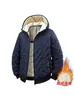 Chaqueta casual con capucha de algodón con forro polar de grafeno para exportación transfronteriza, abrigo de algodón grueso cálido de invierno para hombre, estilo moderno