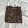 2026 Verano Delgado Tencel Estampado de Leopardo Básico Secado Rápido Camiseta de Manga Corta Cuello Redondo Para Mujer Ligeramente Transparente Camiseta de Manga Corta con Estampado de Leopardo
