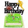 Pastel de fútbol transfronterizo con temática de juegos de cartas, decoración de pastel de fútbol