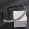 Hebilla de cabeza de aleación con incrustaciones de diamantes, diadema con diamantes de imitación, nueva diadema de diamantes hecha a mano, accesorios para el cabello de lujo ligeros de alta calidad, anillo para el cabello de princesa