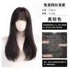 No necesita levado, usar inmediatamente al recibir. Peluca completa para mujer, con malla frontal, raya en medio, cabello largo y rizado de onda grande, gorra de peluca completa.