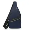 Bolsa de Peito Masculina para Negócios Transfronteiriça Nova Moda Urbana Simples Casual Bolsa de Ombro Grande Capacidade Leve Bolsa Transversal de Viagem
