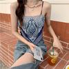 Camisola de verano 2023 con diseño de patrón irregular, prenda exterior sexy para mujer