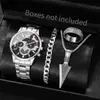 Reloj para Hombre Temu Transfronterizo Diseño Hueco Moda Tendencia de Negocios Reloj No Mecánico Reloj de Cuarzo de Negocios Fabricante Venta al por Mayor