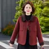 2026 Blusas da Moda Tamanho Grande Estilo Chinês para Mães, Novos Looks de Outono para Mulheres de Meia-Idade, Jaquetas Versáteis Soltas Tamanho Grande Estilo Chinês