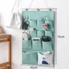 Bolsa Colgante de Almacenamiento para Mesita de Noche de Tela de Algodón y Lino, Bolsa Organizadora de Artículos Varios y Snacks para Pared de Dormitorio, Bolsa de Almacenamiento para Pared
