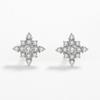 Brincos de prata esterlina 925 brincos de alto senso agulha de prata zircônia diamante completo luz de fada luxo inverno novo brincos de prata atacado