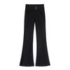 Calça Flare Feminina Plus Size 100kg Cintura Alta Perna Reta Emagrecedora Casual para Primavera, Outono e Inverno