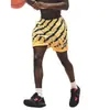 Shorts Deportivos Casuales de Moda Estilo Americano hasta la Rodilla para Hombre, Nuevos Shorts de Entrenamiento Sueltos con Estampado de Llamas de Verano