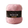 Fio de Mohair Alpaca 25g Médio-Grosso de Pelo Longo para Tricô Manual de Chapéus e Cachecóis, Exportação