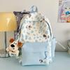 Mochila Nova de Estilo Japonês de Alto Nível Ins Mochila Doce de Cor Contrastante Mochila Escolar para Estudante do Ensino Fundamental Feminina Leve de Grande Capacidade
