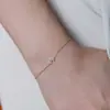 Pulsera de Amor con Diamante Chapada en Plata de Ley 925 con Oro de 18 Quilates Nicho Lujo Ligero Diseño de Alta Gama Exquisito Versátil Regalo para Chica
