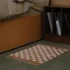 Bestseller transfronterizo: alfombra de flocking a rayas simple para sala de estar, sofá, baño y inodoro, tapete absorbente para piso
