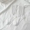 Calcetines de Algodón Puro Suaves para Mujer, de Caña Media con Puño Suelto, Versátiles para Primavera y Otoño, Calcetines Lisos Estilo JK Escolar