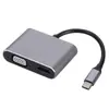 Adaptador 3 en 1 de Tipo C a HDMI Cable convertidor 4K Convertidor para teléfono móvil y portátil Cable de alta definición Estación de acoplamiento
