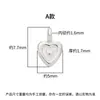Prata 925 5mm Pingente Fofo Mini Coração Pingente de Coração Artesanal DIY Acessórios para Pulseira Brincos de Cristal Pérola