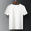 Camiseta de seda de hielo transpirable de secado rápido para hombre, talla grande, corte holgado, ultrafina, de manga corta, para deportes y fitness, de verano