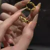 Anillo Serpentino Estilo Little Red Book, Anillo de Serpiente de Doble Cabeza Estilo Antiguo Oro Negro Zodiaco Serpiente de Gama Alta