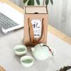Tetera Portátil Xishi Juego de Té Cerámico para Viaje Set Kung Fu Reunión Anual Festival Regalo Premio Conmemorativo Logo Impreso