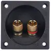 Caja de conexiones para altavoz, placa trasera de cableado de altavoz, bloques de terminales, conectores de clip, diseño engrosado, viene con juntas de sellado y tornillos, disponible en múltiples estilos