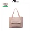 Bolsa de Tela de Algodón para Ropa de Mujer Otoño e Invierno Gran Capacidad Casual Simple Bolso Tote para Viajar con Logo Personalizado Bolso de Hombro para Estudiantes