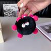 Bonito Rex Rabbit Fur Pequeno Bola de Carvão Bolsa Pingente Mochila Escolar Pelúcia Boneca Feia Pingente Boneca Carro Chaveiro