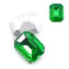 Suministros para Arte de Uñas Pegatinas de Joyería 6x8 mm Rectangulares Octagonales Diamantes de Cristal de Colores Estereoscópicos Diamantes de Cristal de Punta Inferior