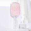 Peine Wanmei Transparente Plateado Flash Hueco de Rejilla de Doble Uso Seco y Húmedo Peine Estático Doméstico Peine para Estilo de Cabello Esponjoso