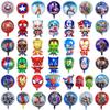 Globos de Papel de Aluminio de Dibujos Animados Hongxiang Héroe Genial para Niños Decoración de Escenario de Fiesta de Cumpleaños Infantil Accesorios