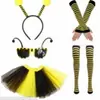 Disfraz de Abeja para Fiesta de Halloween Alas Accesorios Ropa de Abeja Disfraz Set de Diadema y Gafas de Abeja
