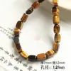 Nicho piedra natural ojo de tigre ágata negra cuentas de ábaco cuentas redondas pulsera collar con cuentas accesorios DIY material cuentas sueltas