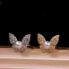 Anillo de mariposa con perla, diseño ultra brillante con microincrustaciones de circonita, dulce nicho francés, anillo elegante de lujo de alta gama