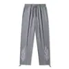 Edición Especial Transfronteriza2026 Nuevo Modelo Pantalones de Tela Taslan de 105g con Puntada de Línea y Estampado Pantalones Casuales de Pierna Recta
