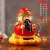 Gato de la Suerte Solar Nuevo Transfronterizo Guan Yu Oscilante Fortuna Auspiciosa Decoración para el Hogar y la Oficina Adornos para el Coche Venta al por Mayor