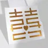 Suministros para Arreglo de Habitación de Boda Pegatina Niño Feliz Pegamento Trasero Estilo Chino Personalidad Romántico Boda Pequeña Personaje Feliz Pegatina para Muebles