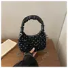 Bolsa de poá com laço estilo coreano para mulheres, nova moda 2026, bolsa de corrente moderna, bolsa transversal fresca e mini