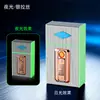 Estojo de Cigarros de Fio de Tungstênio de Grande Capacidade com Luzes Coloridas, Carregamento USB, Acendedor Integrado de Fio de Tungstênio, Capacidade para 20 Cigarros, Publicidade com Logo a Laser
