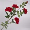 Flores de Rosa Artificiales para Exportación, Flores Falsas para Decoración del Hogar, Flores Artificiales para Arreglo de Escenas, Artículos Decorativos Estilo Ins, Flores Artificiales de Alta Calidad para Bodas