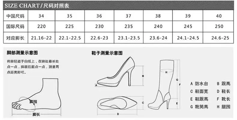 尺码表
