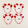 Accesorios Europeos y Americanos Transfronterizos Nuevos para el Cabello Infantil Fiesta Navideña Papá Noel Reno Lazo Diadema Diadema para Niñas