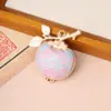 Nuevo Brocado Song de Estilo Chino Colgante de Caqui de Doble Cara Amuletos para Bolsos DIY Tienda Creativa Cultural Broche Hanfu Colgante Accesorio