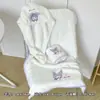 Toallas Lindas de Dibujos Animados para Uso en Casa, Toallas de Baño Suaves y Absorbentes, Toallas Faciales Bordadas de Terciopelo Coral, Gorro de Secado de Cabello para Pareja