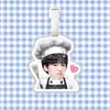 Etiqueta de equipaje nueva de He Junlin Colgante para mochila Decoración Etiqueta colgante Ventilador Mercancía Mismo estilo de Tiktok