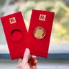 Adesivos de Telefone de Ouro Puro 999 para o Festival da Primavera, Artesanato em Metal de Envelope Vermelho de Alta Qualidade, Presentes para Reunião Anual