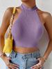 Top de Punto Transfronterizo Europeo y Americano Verano Hombros Clavícula 2023 Estilo Chica Sexy Caliente Lana para Mujer INS