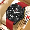 Reloj de Moda de Alta Calidad Oufani Aleación Anillo Exterior Giratorio Reloj de Cuarzo Digital Estéreo Resistente al Agua 30m Reloj Luminoso