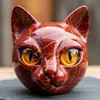 Amazon Transfronterizo Escultura de Piedra de Gato de Lujo Escultura de Piedra de Gato de Lujo Adorno de Resina de Gato Xiyin
