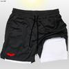 Pantalones cortos deportivos para correr para hombre, deportes, exterior, ocio, holgados, maratón, dobles, fitness, comercio exterior transfronterizo al por mayor
